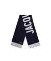 Jacquemus Brushed Finish Fringe Detailing Wraparound Scarf In Black