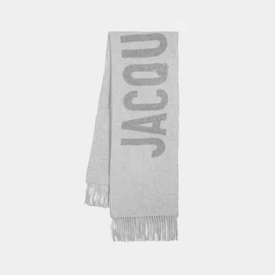 Jacquemus L'echarpe  Scarf -  - Wool - Grey In Gray