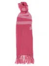 Jacquemus Soft Fringe Detail Scarf In Pink