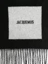 Jacquemus Black Virgin Wool Scarves In Black