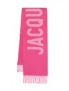 Jacquemus Fuchsia Sciarpa Logo Scarf