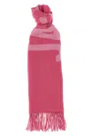 Jacquemus Soft Fringe Detail Scarf In Pink