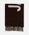 Jacquemus Scarf With Logo In Brown