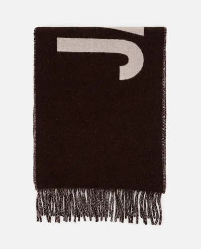 Jacquemus Lecharpe  Wool Scarf In Brown