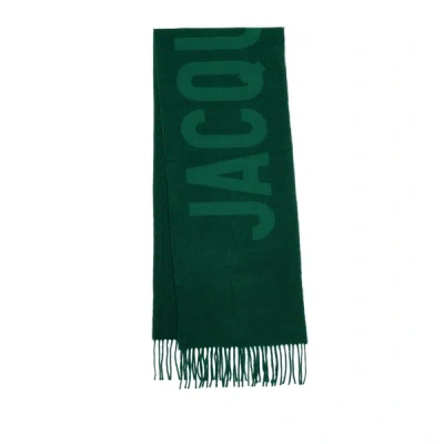 Jacquemus Lécharpe  Wool Scarf In Green