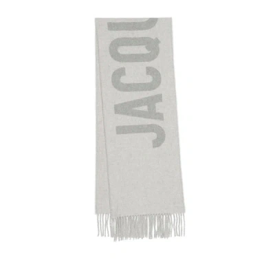 Jacquemus L'echarpe  Virgin-wool Scarf In Grey