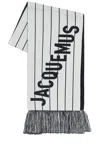 Jacquemus Liga Scarf In Black & White