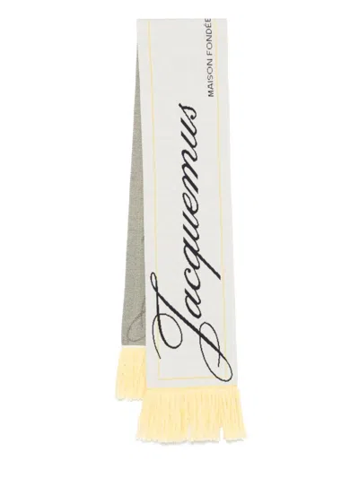 Jacquemus L'echarpe Liga Scarf In Gelb
