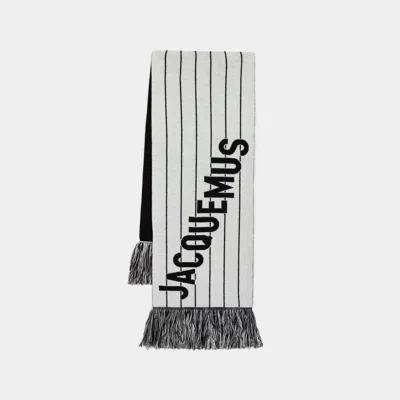 Jacquemus L'echarpe Liga Scarf In White
