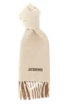 Jacquemus Womens Multi-beige The Moisson Wool-blend Scarf In Multi