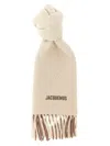 Jacquemus Beige Lecharpe Moisson Scarf In Neutral