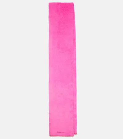Jacquemus L'écharpe Neve Scarf In Pink