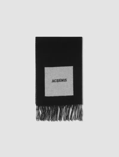 Jacquemus The Round Scarf Carre In Multi-black