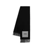 Jacquemus Black Logo Jacquard Scarf In Black