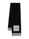 Jacquemus Lecharpe Rond Carre Scarf In Black