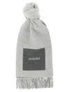 Jacquemus L'echarpe Rond Carré' Scarf In Gray