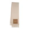 Jacquemus L'echarpe Rond Carré Wool Scarf In Multi/beige