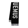 Jacquemus Women Scarf With Embroidered Logo In Brown