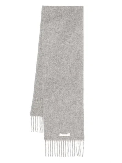 Jacquemus L'echarpe Scarf In Grey