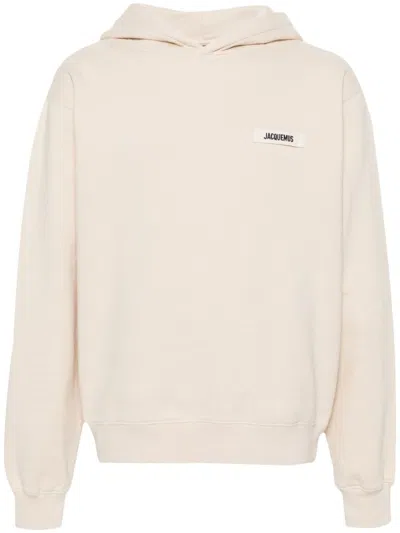 Jacquemus The Gros Grain Hoodie In Neutral