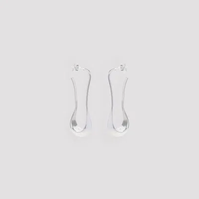 Jacquemus Lemaire Short Drop Silver Earring