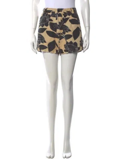 Pre-owned Jacquemus L'enfant Du Soleil Linen Mini Shorts In Multi