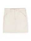 Jacquemus L'enfant La Jupe De Nîmes Cotton Skirt In Neutrals