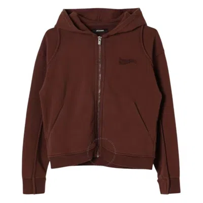 JACQUEMUS JACQUEMUS L'ENFANT LE CAMARGUE COTTON ZIP-UP HOODIE