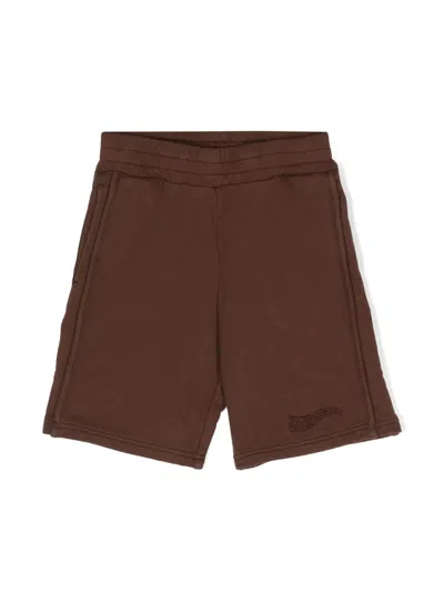Jacquemus L'enfant Kids' Le Short Camargue Cotton Shorts In Brown