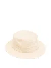 Jacquemus L'enfant Logo-embroidered Hat In Neutral