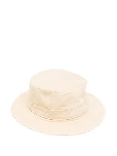 Jacquemus L'enfant Kids' Logo-embroidered Hat In Neutral