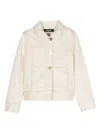 Jacquemus L'enfant Logo-patch Denim Jacket In Neutrals