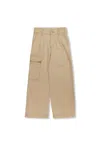 Jacquemus Lenfant Pleated Detail Twill Trousers In White