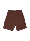 Jacquemus L'enfant Vip Embroidered-logo Cotton Shorts In Brown