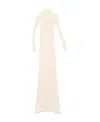 Shop Jacquemus Lenzuolo Pleated Long Dress In White