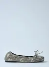 Jacquemus Ballerines Leather Ballet Flats In Beige