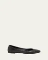 Jacquemus Les Ballerines Mixed Leather Flats In Brown