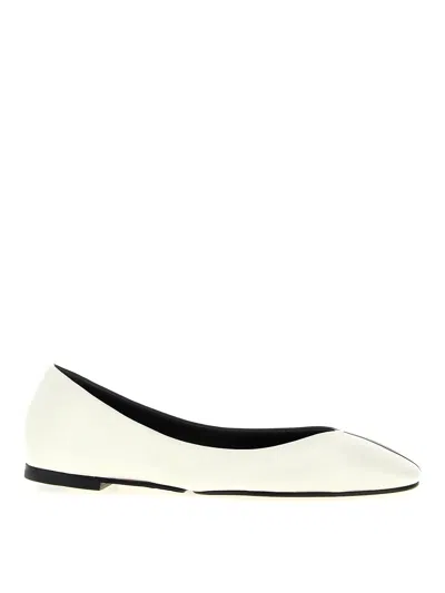 Jacquemus Les Ballerines Ovalo Ballet Flats In White