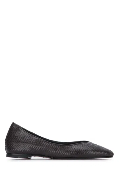 Jacquemus Les Ballerines Ovalo In Black
