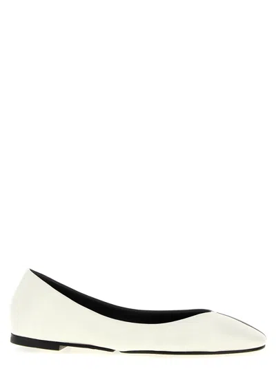 Jacquemus Les Ballerines Ovalo Flat Shoes White/black