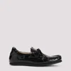 Jacquemus 'les Batto' Black Loafers With Embossed Logo On The Tongue And Strap Detail In Black