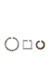 Jacquemus Set Of Three Les Bijoux Doreille Earcuffs In Multicolour