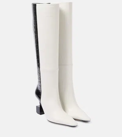 JACQUEMUS LES BOTTES BISOU LEATHER KNEE-HIGH BOOTS