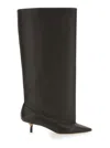 Jacquemus Les Bottes Tourni Brown Boots With Pointed Toe And Low Stiletto Heel In Leather Woman In Brown