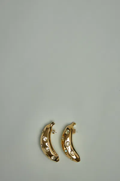 Jacquemus Les Boucles Bananes In Gold | ModeSens
