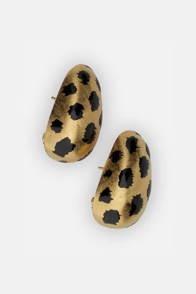 Jacquemus Les Boucles Curved Earrings In Gold