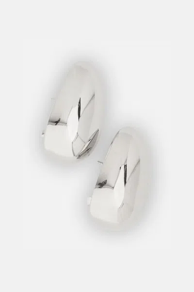 Jacquemus Les Boucles Curved Earrings In Silver