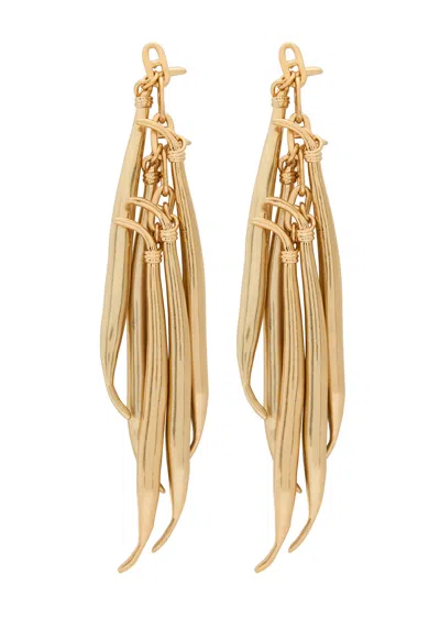 Jacquemus Les Bouclés Haricots Drop Earrings In Gold
