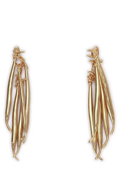 Jacquemus Women Les Boucles Haricots Earrings In Gold
