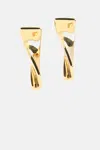 Jacquemus Curved Design Earrings For Modern Style In Gold